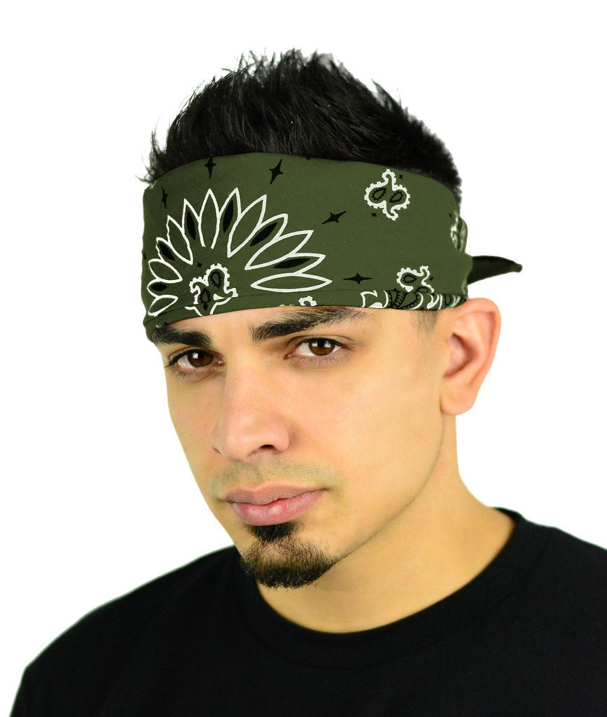 Classic Paisley or Solid Color 27" x 27" Bandanas - Mato & Hash