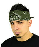 Classic Paisley or Solid Color 27" x 27" Bandanas - Mato & Hash