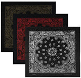 Classic Paisley or Solid Color 27" x 27" Bandanas - Mato & Hash