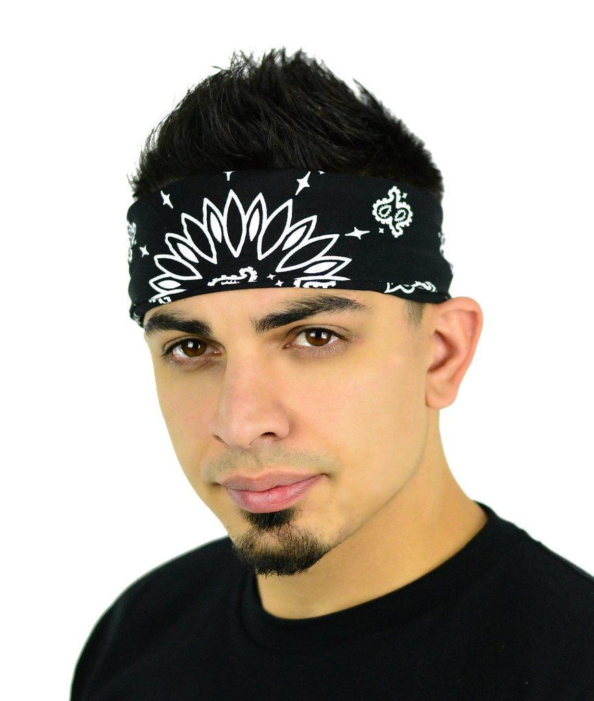 Classic Paisley or Solid Color 27" x 27" Bandanas - Mato & Hash