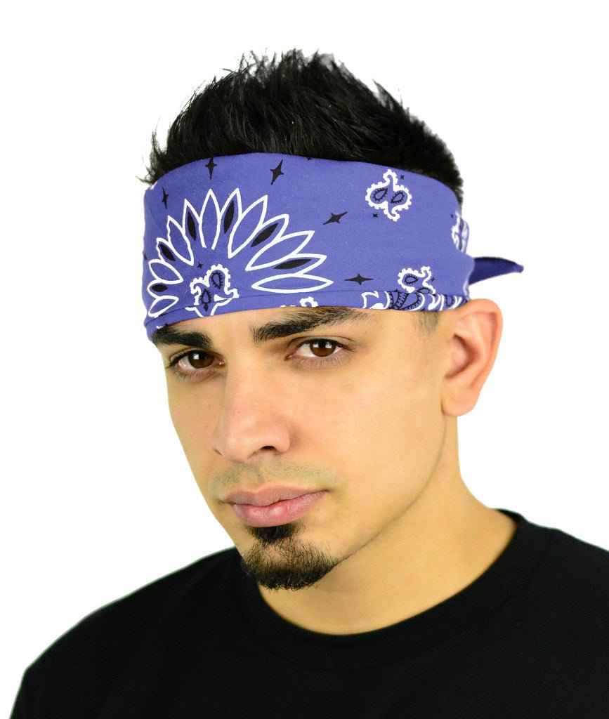 Classic Paisley or Solid Color 27" x 27" Bandanas - Mato & Hash