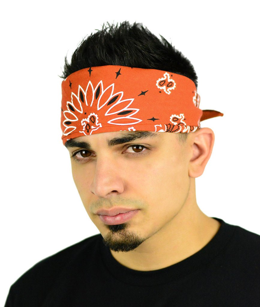 Classic Paisley or Solid Color 27" x 27" Bandanas - Mato & Hash