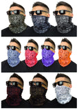 Classic Paisley or Solid Color Multifunctional Neck Gaiter Tube Bandana Face Cover - Mato & Hash