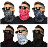 Classic Paisley or Solid Color Multifunctional Neck Gaiter Tube Bandana Face Cover - Mato & Hash