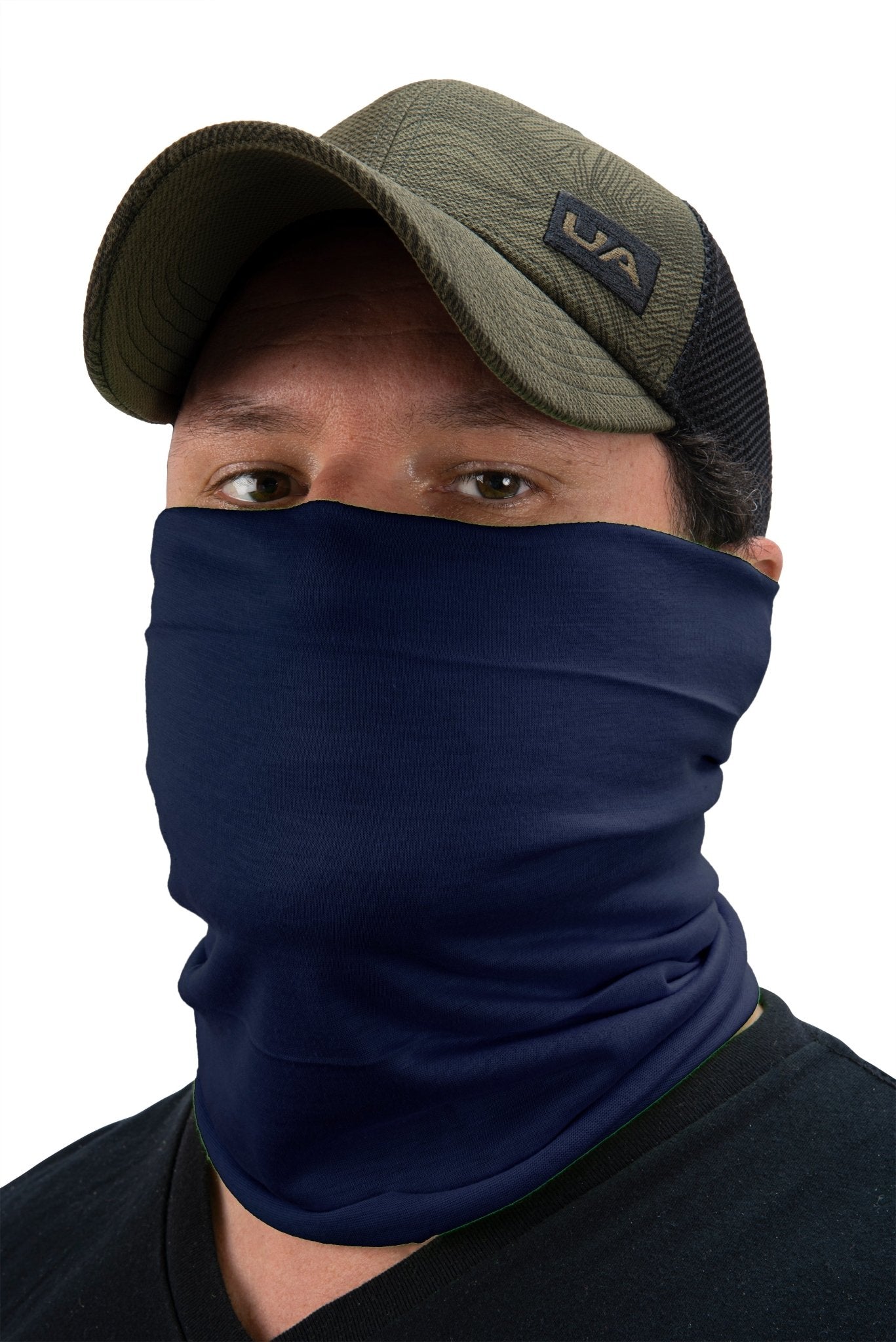 Classic Paisley or Solid Color Multifunctional Neck Gaiter Tube Bandana Face Cover - Mato & Hash