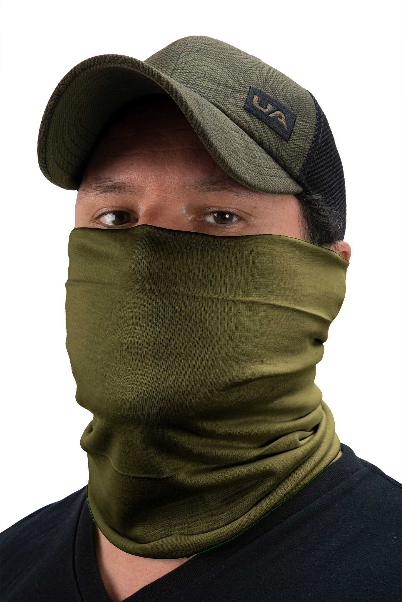 Classic Paisley or Solid Color Multifunctional Neck Gaiter Tube Bandana Face Cover - Mato & Hash