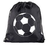 Classic Soccer Ball Polyester Drawstring Bag