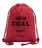 Coal Straight From the North Pole To: Custom Cotton Drawstring Bag