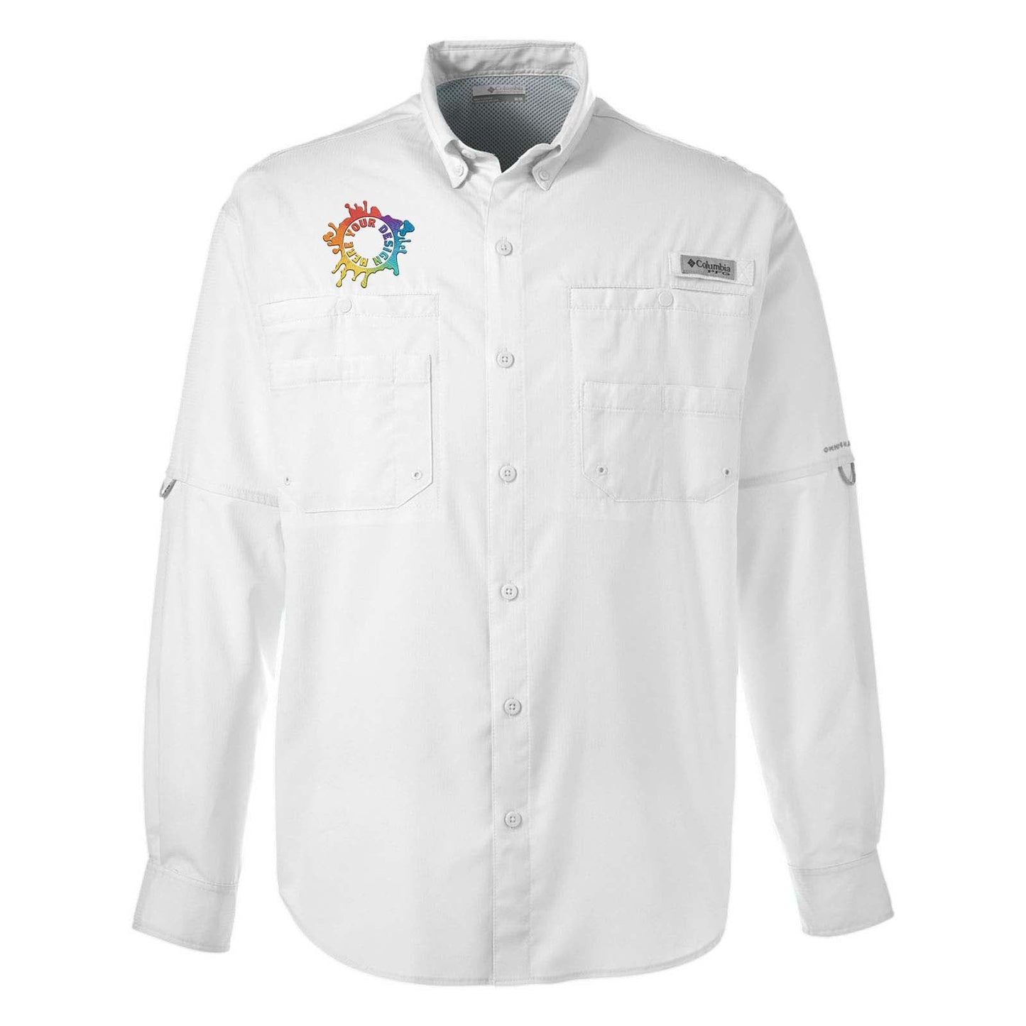 Columbia Men's Tamiami™ II Long-Sleeve Shirt Embroidery - Mato & Hash