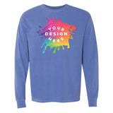 Comfort Colors Garment Dyed Heavyweight Men's 100% Cotton Long Sleeve T-Shirt - Mato & Hash