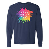 Comfort Colors Garment Dyed Heavyweight Men's 100% Cotton Long Sleeve T-Shirt - Mato & Hash