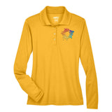 Core 365 Ladies' Pinnacle Performance Long-Sleeve Piqué Polo Embroidery - Mato & Hash