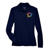 Core 365 Ladies' Pinnacle Performance Long-Sleeve Piqué Polo Embroidery - Mato & Hash