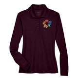 Core 365 Ladies' Pinnacle Performance Long-Sleeve Piqué Polo Embroidery - Mato & Hash