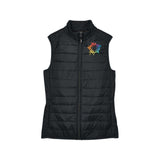 Core 365 Ladies' Prevail Packable Puffer Vest Jacket Embroidery
