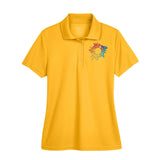 Core365 Ladies' Origin Performance 100% Polyester Piqué Polo T-Shirt Embroidery - Mato & Hash