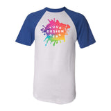 Custom Augusta Sportswear Adult Short-Sleeve Baseball Raglan Jersey - Mato & Hash