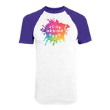 Custom Augusta Sportswear Adult Short-Sleeve Baseball Raglan Jersey - Mato & Hash