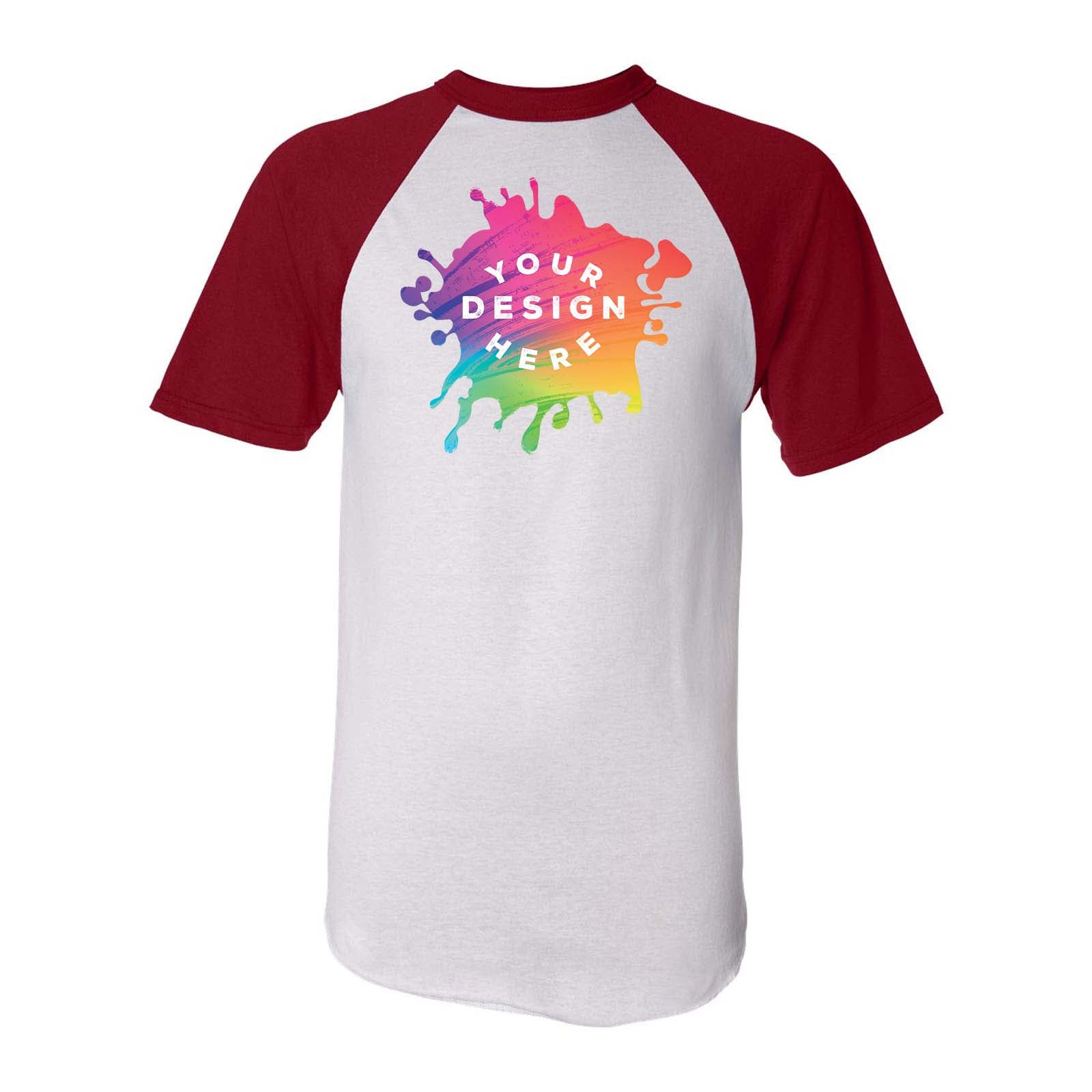 Custom Augusta Sportswear Adult Short-Sleeve Baseball Raglan Jersey - Mato & Hash