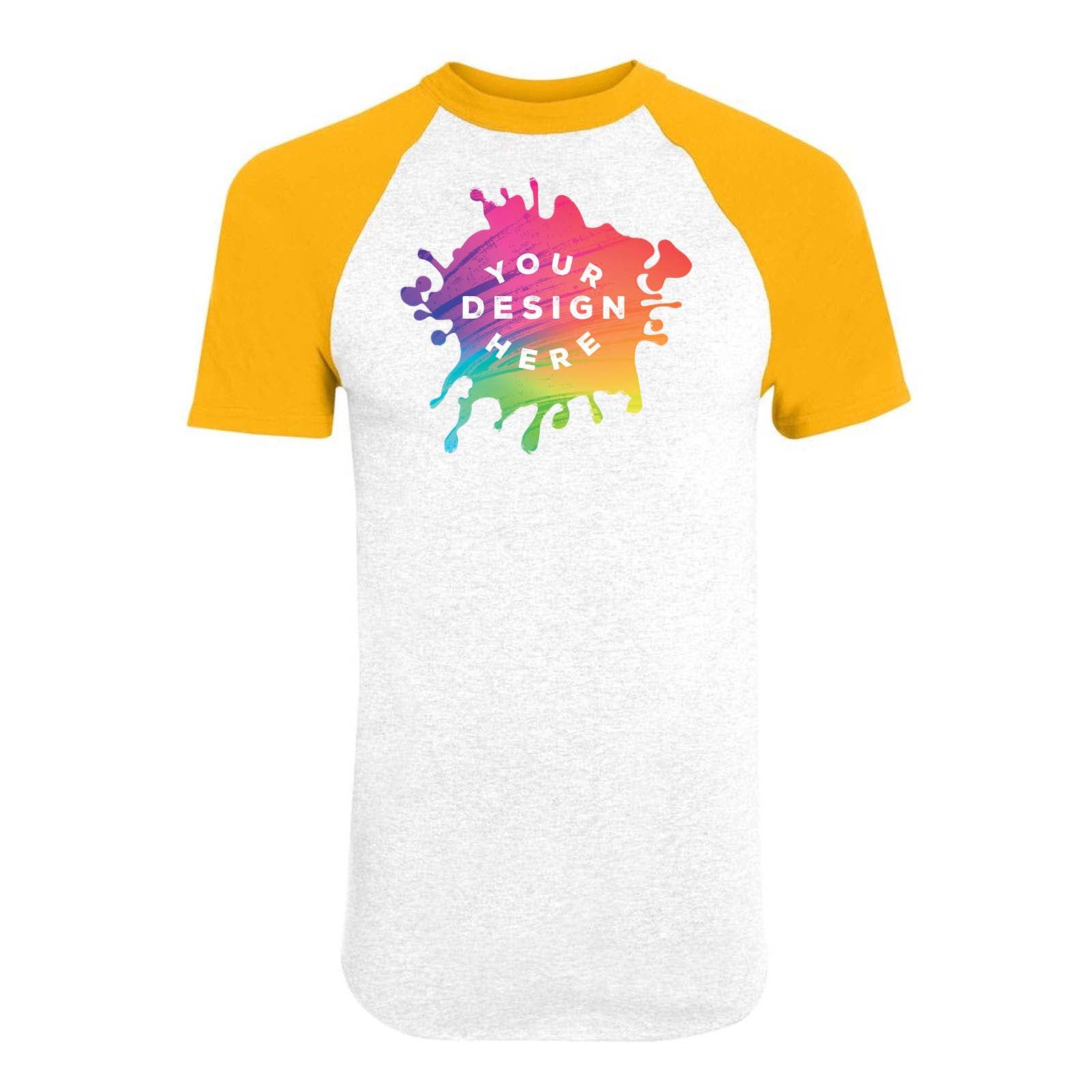 Custom Augusta Sportswear Adult Short-Sleeve Baseball Raglan Jersey - Mato & Hash