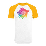 Custom Augusta Sportswear Adult Short-Sleeve Baseball Raglan Jersey - Mato & Hash