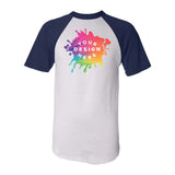 Custom Augusta Sportswear Adult Short-Sleeve Baseball Raglan Jersey - Mato & Hash