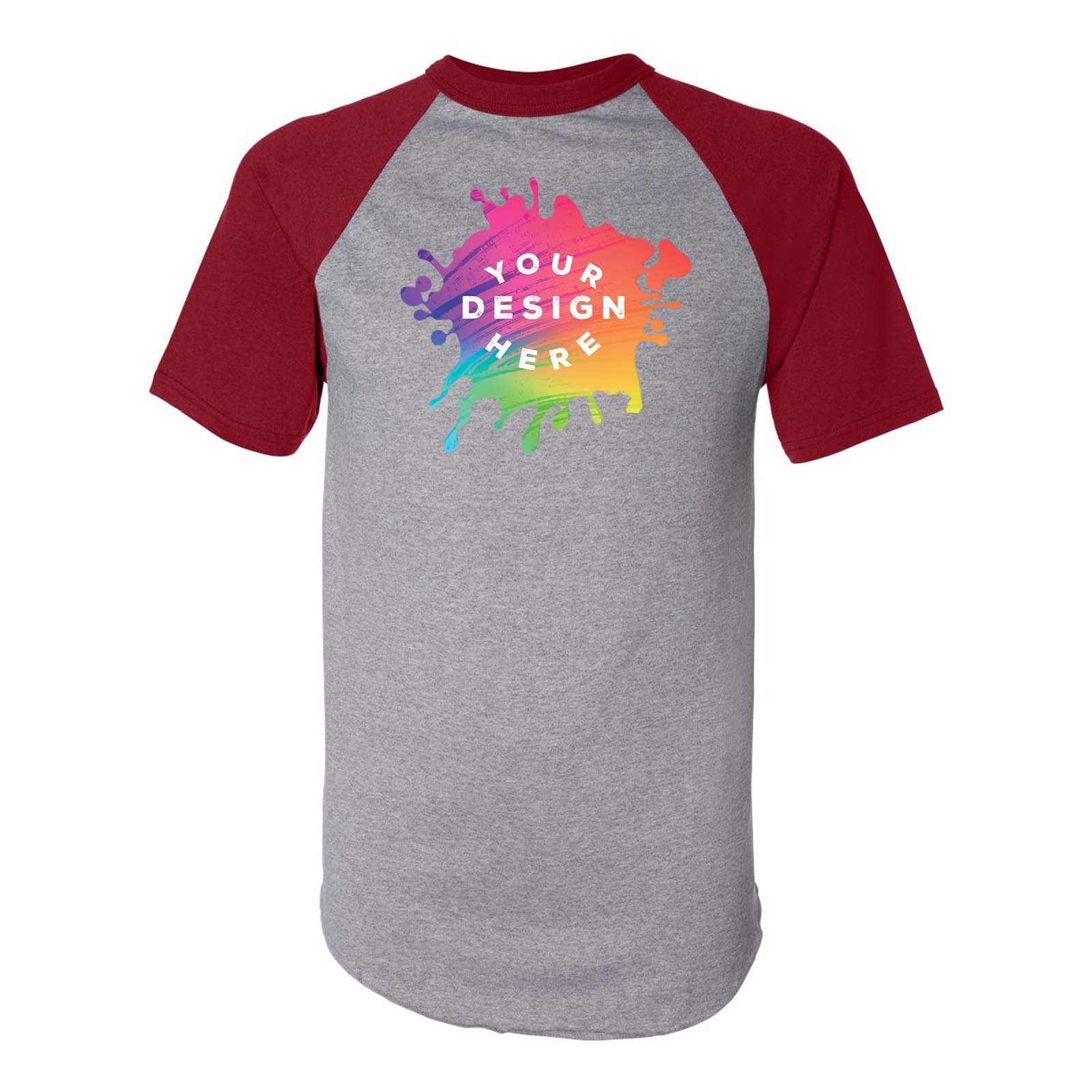 Custom Augusta Sportswear Adult Short-Sleeve Baseball Raglan Jersey - Mato & Hash