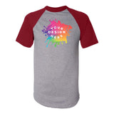 Custom Augusta Sportswear Adult Short-Sleeve Baseball Raglan Jersey - Mato & Hash
