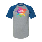Custom Augusta Sportswear Adult Short-Sleeve Baseball Raglan Jersey - Mato & Hash