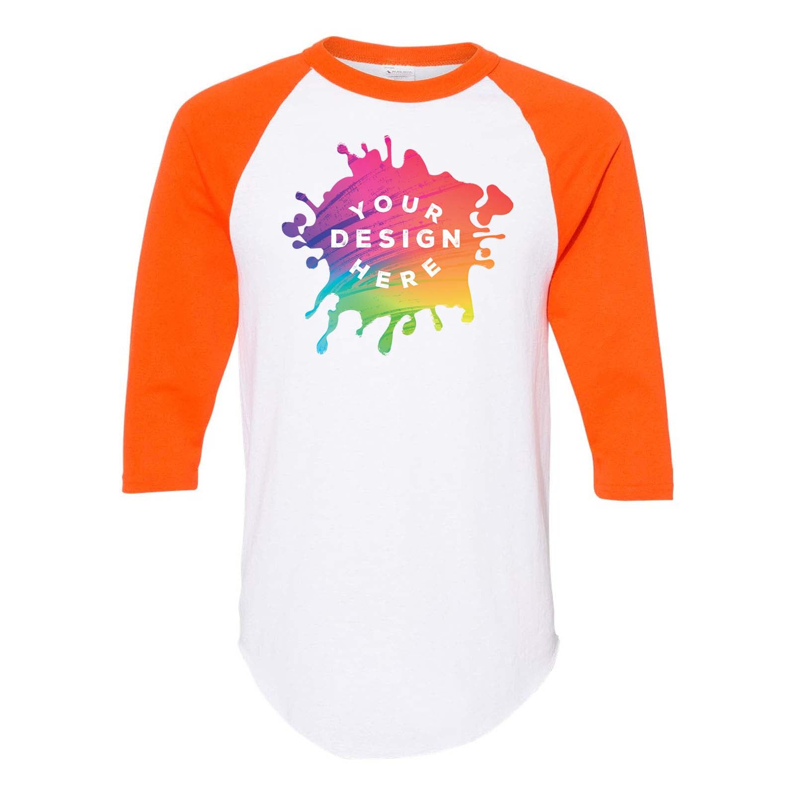 Custom Augusta Sportswear Three-Quarter Raglan Sleeve Baseball Jersey - Mato & Hash