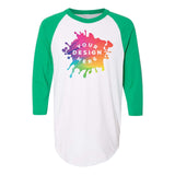Custom Augusta Sportswear Three-Quarter Raglan Sleeve Baseball Jersey - Mato & Hash