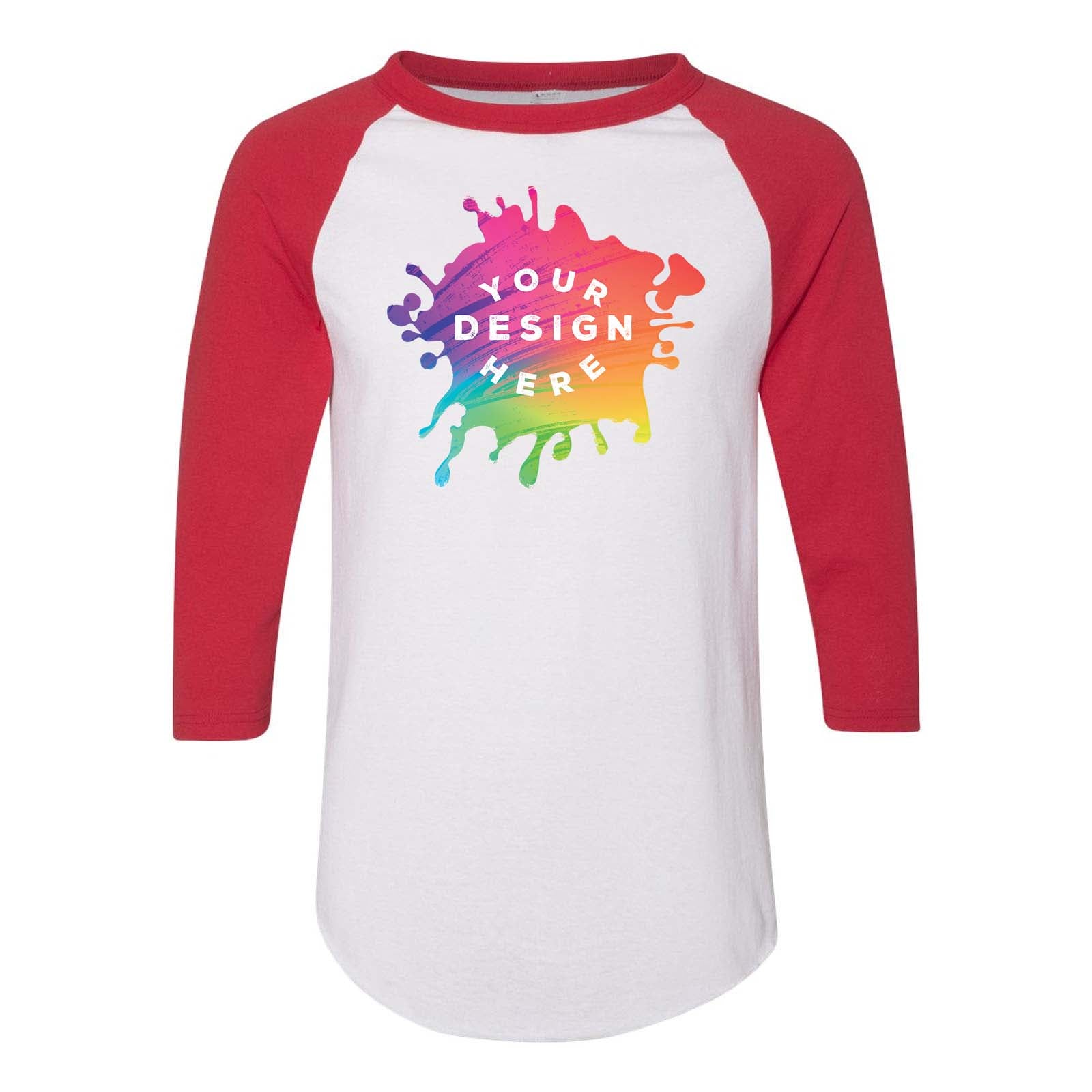 Custom Augusta Sportswear Three-Quarter Raglan Sleeve Baseball Jersey - Mato & Hash