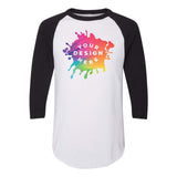 Custom Augusta Sportswear Three-Quarter Raglan Sleeve Baseball Jersey