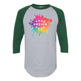 Custom Augusta Sportswear Three-Quarter Raglan Sleeve Baseball Jersey - Mato & Hash