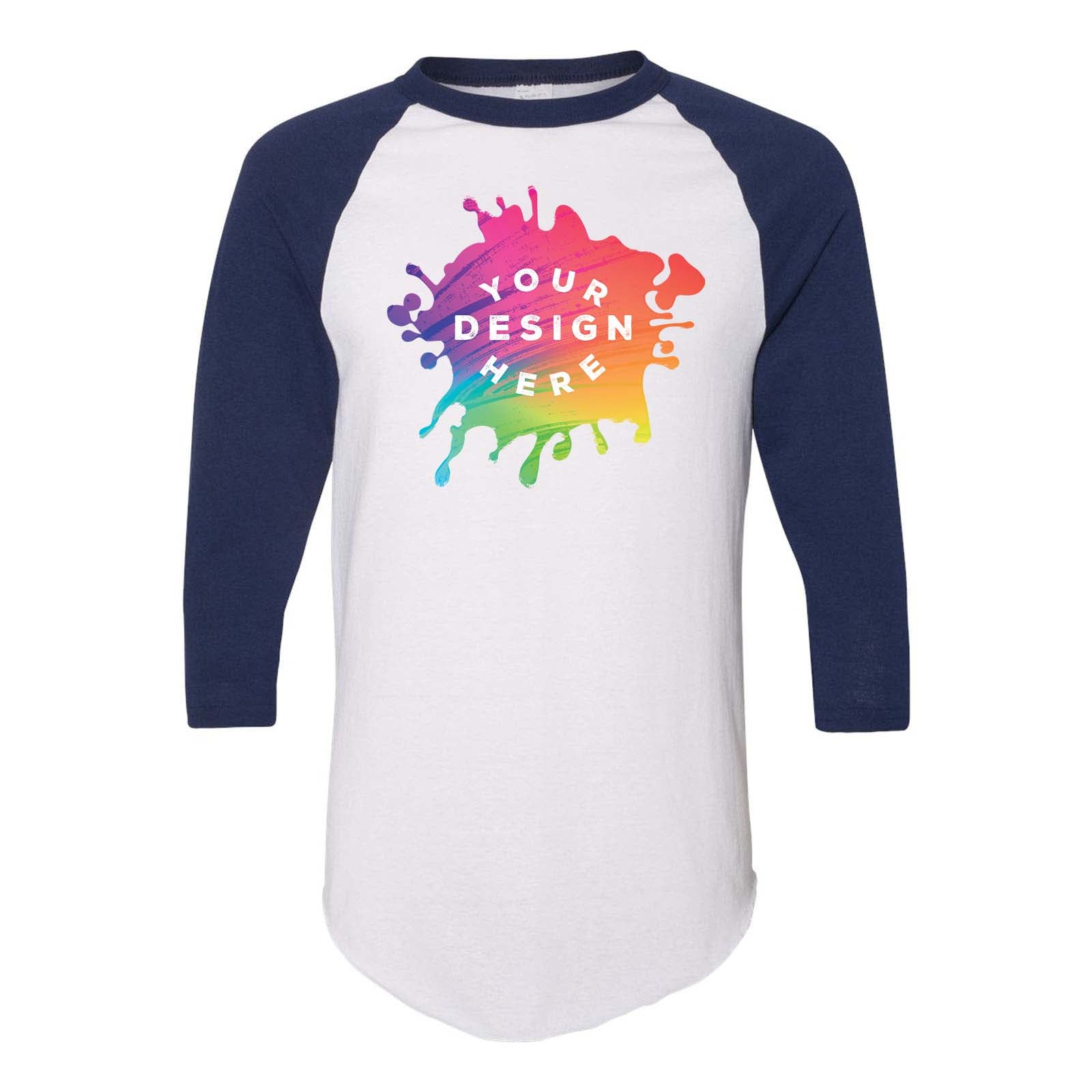 Custom Augusta Sportswear Three-Quarter Raglan Sleeve Baseball Jersey - Mato & Hash
