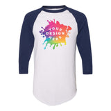 Custom Augusta Sportswear Three-Quarter Raglan Sleeve Baseball Jersey - Mato & Hash