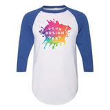 Custom Augusta Sportswear Three-Quarter Raglan Sleeve Baseball Jersey - Mato & Hash