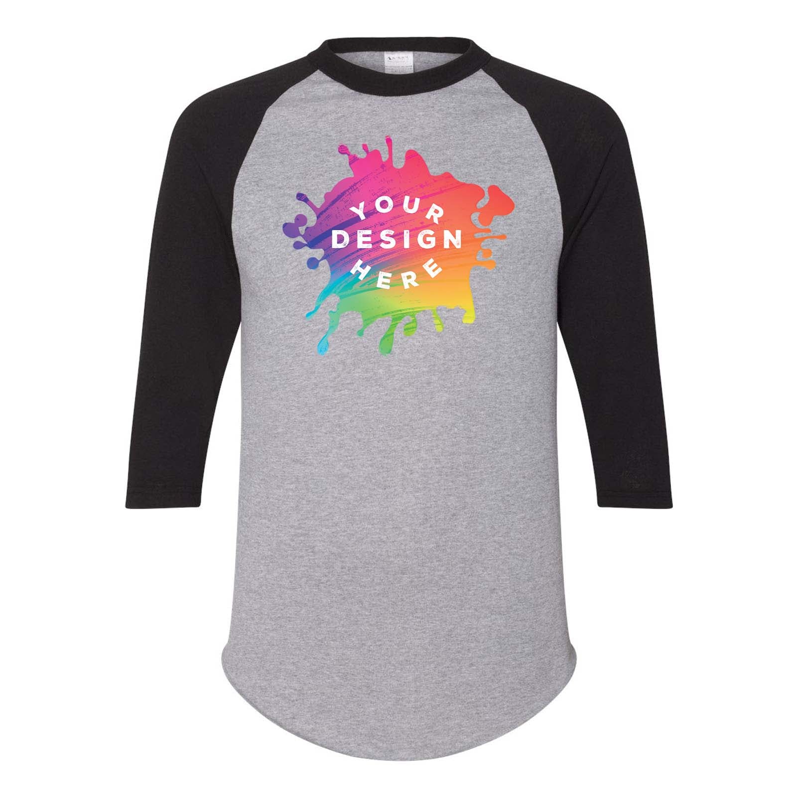 Custom Augusta Sportswear Three-Quarter Raglan Sleeve Baseball Jersey - Mato & Hash