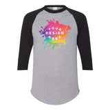 Custom Augusta Sportswear Three-Quarter Raglan Sleeve Baseball Jersey - Mato & Hash