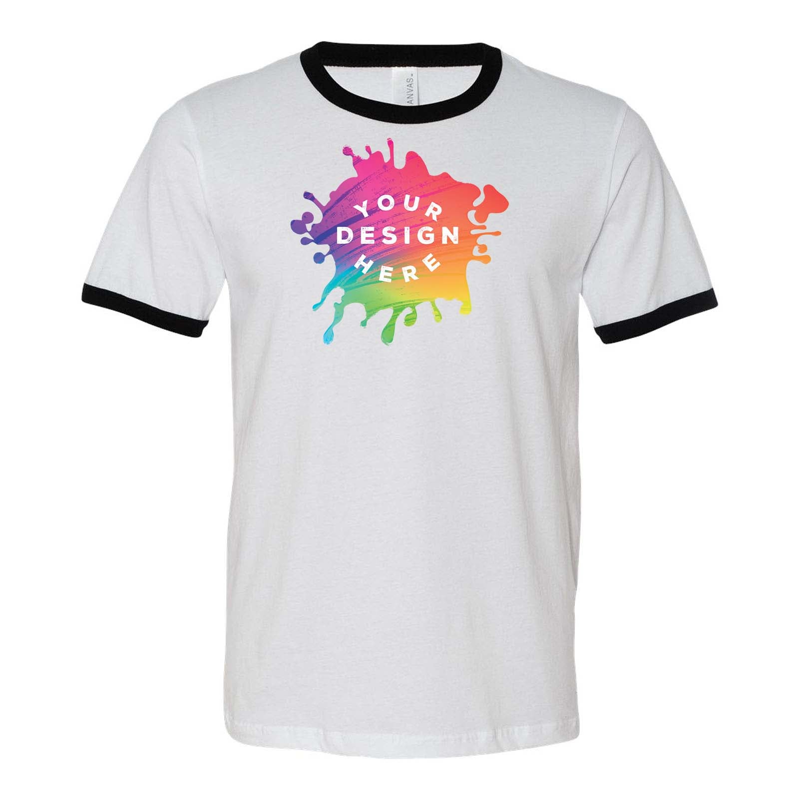 Custom Bella + Canvas Men's Jersey Short-Sleeve Ringer T-Shirt - Mato & Hash