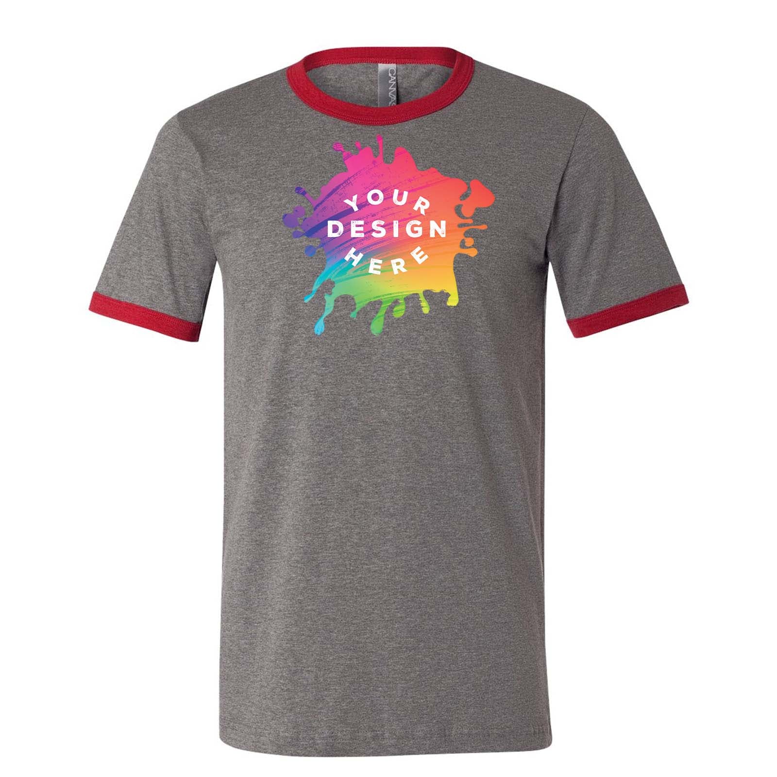 Custom Bella + Canvas Men's Jersey Short-Sleeve Ringer T-Shirt - Mato & Hash