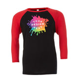 Custom Bella + Canvas Unisex 3/4-Sleeve Baseball Raglan T-Shirt - Mato & Hash