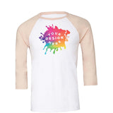 Custom Bella + Canvas Unisex 3/4-Sleeve Baseball Raglan T-Shirt - Mato & Hash