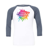 Custom Bella + Canvas Unisex 3/4-Sleeve Baseball Raglan T-Shirt - Mato & Hash