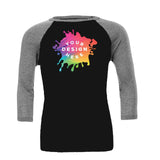Custom Bella + Canvas Unisex 3/4-Sleeve Baseball Raglan T-Shirt - Mato & Hash