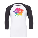 Custom Bella + Canvas Unisex 3/4-Sleeve Baseball Raglan T-Shirt - Mato & Hash