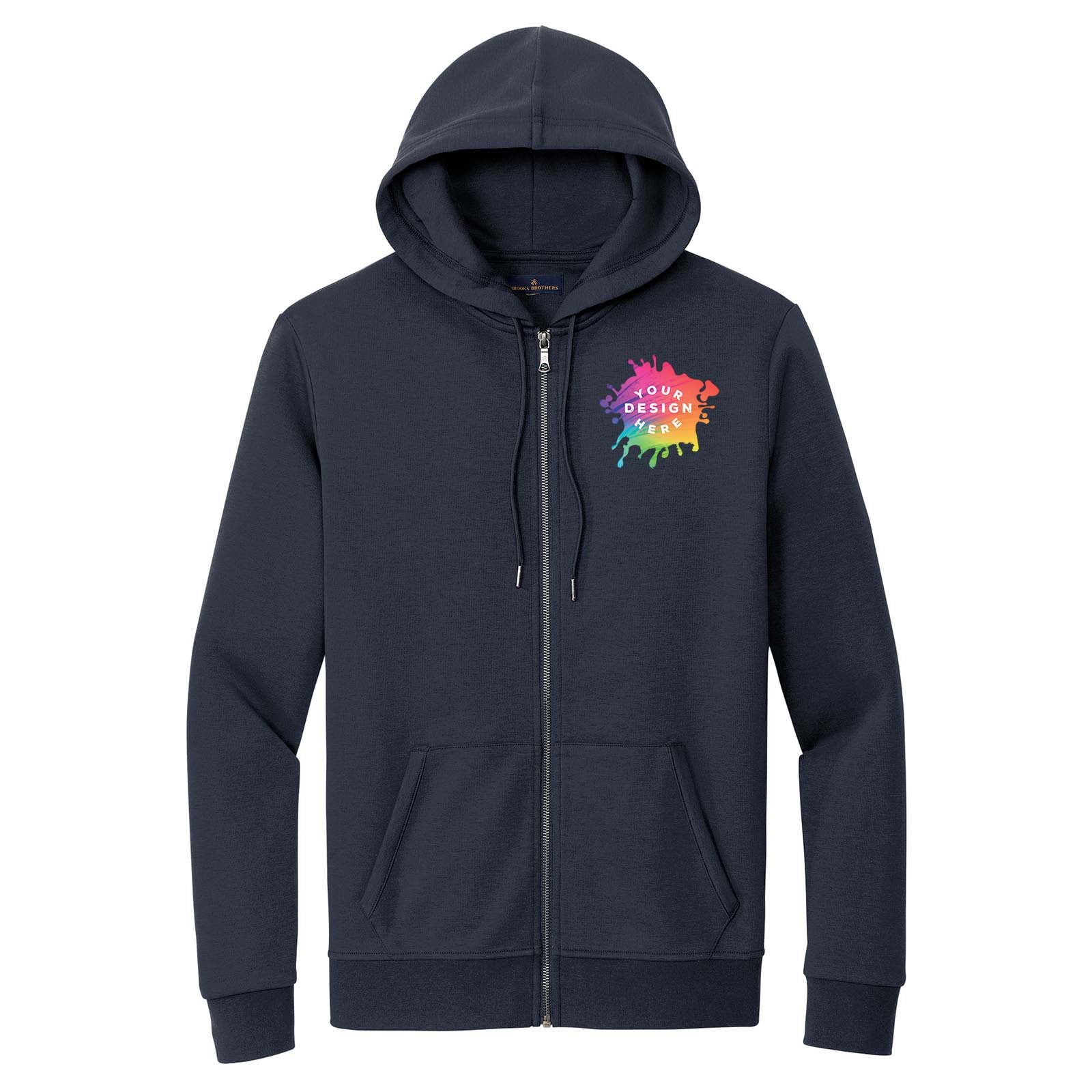 Custom Brooks Brothers® Double-Knit Full-Zip Hoodie - Mato & Hash