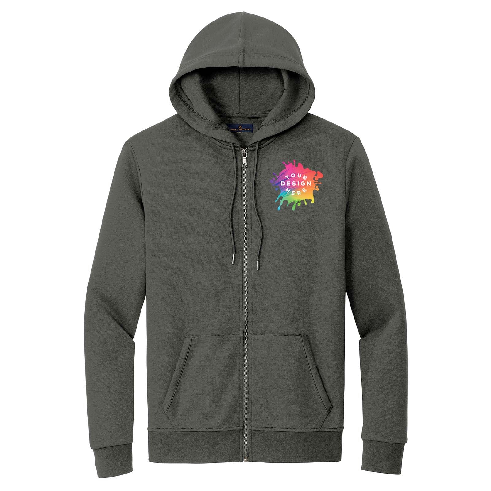 Custom Brooks Brothers® Double-Knit Full-Zip Hoodie - Mato & Hash