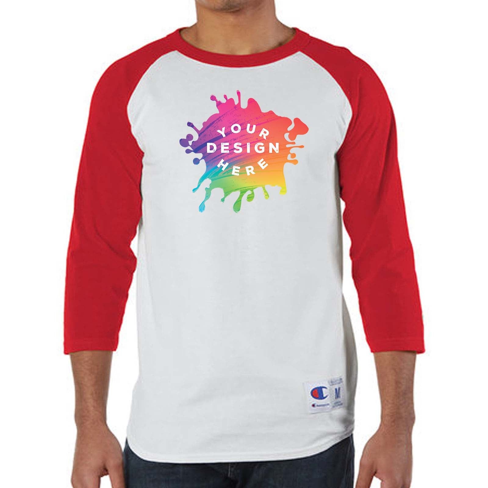 Custom Champion Adult Raglan T-Shirt - Mato & Hash