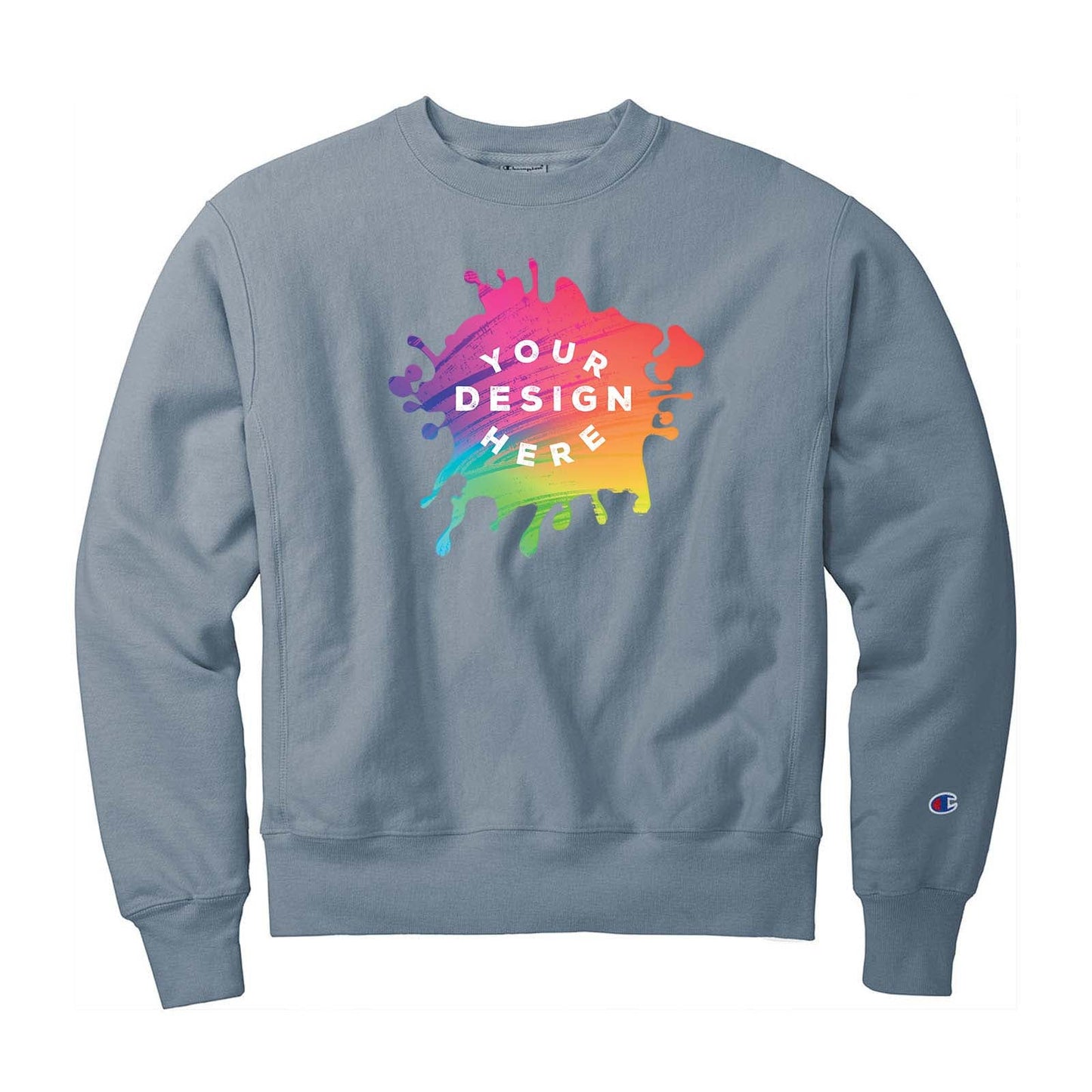 Custom Champion ® Reverse Weave ® Garment-Dyed Crewneck Sweatshirt - Mato & Hash